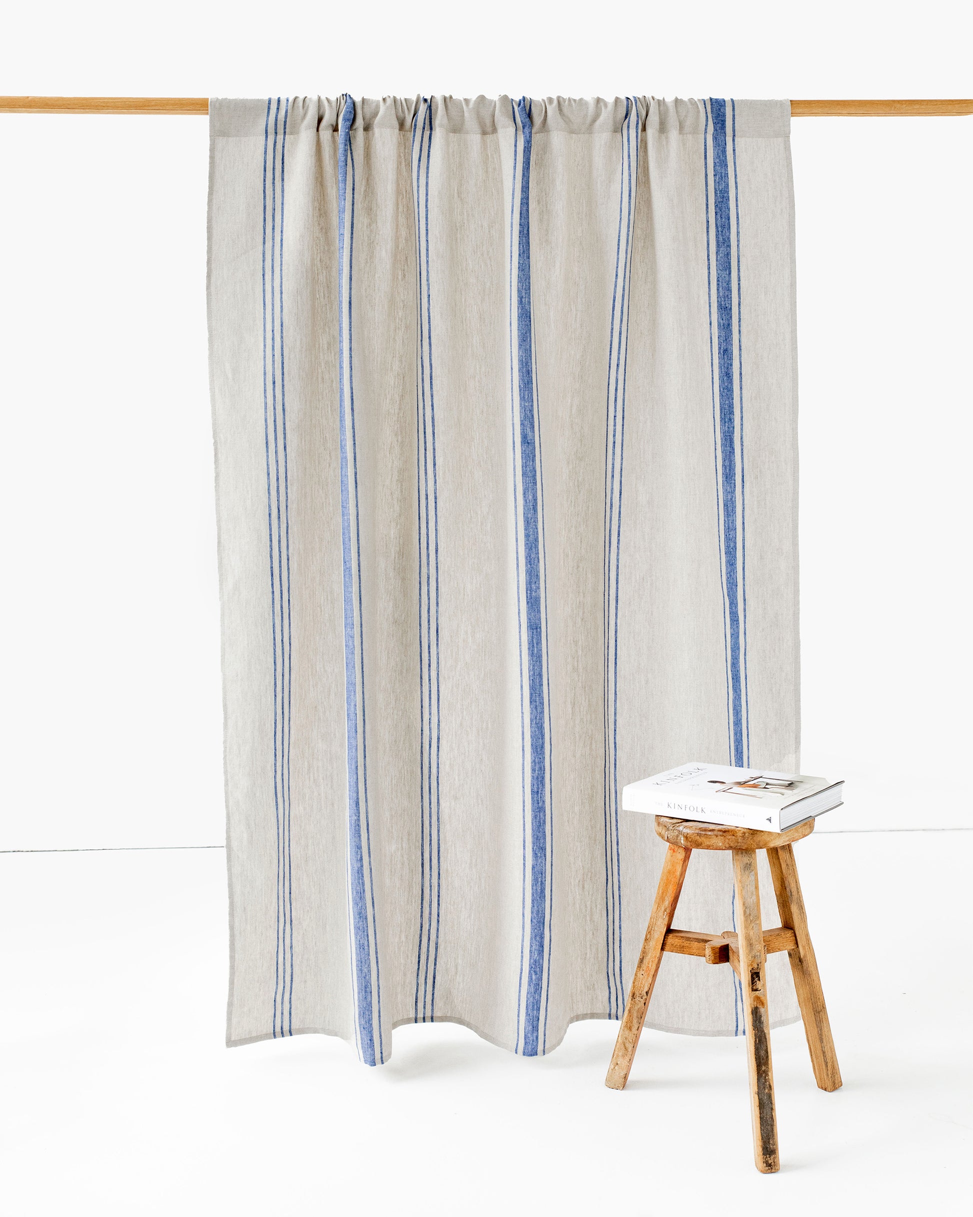 Rod Pocket Linen Curtain Panel in French Style | Magiclinen