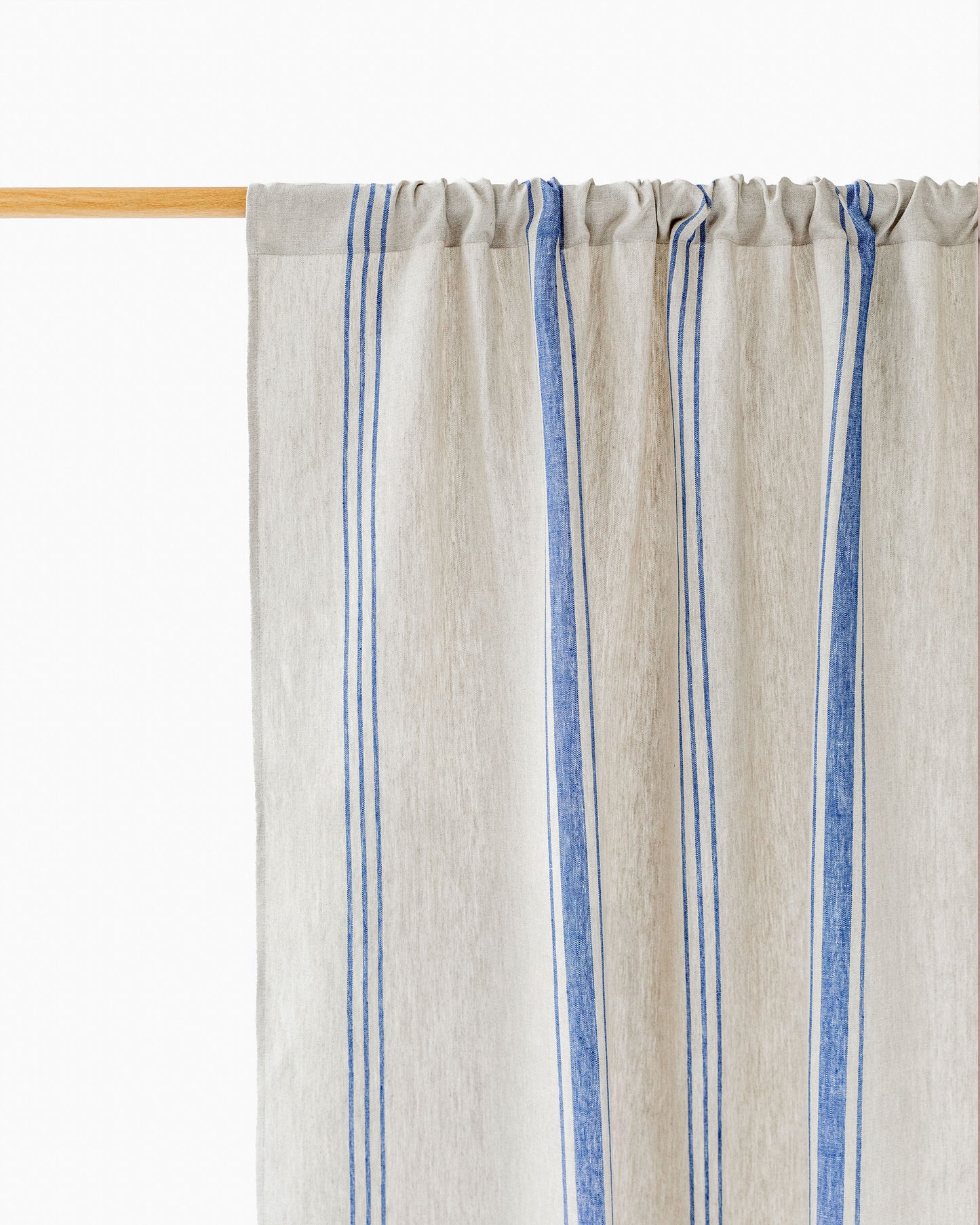 Rod Pocket Linen Curtain Panel in French Style | Magiclinen