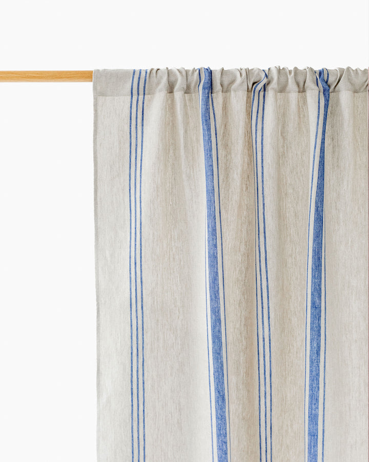 Rod Pocket Linen Curtain Panel in French Style | Magiclinen