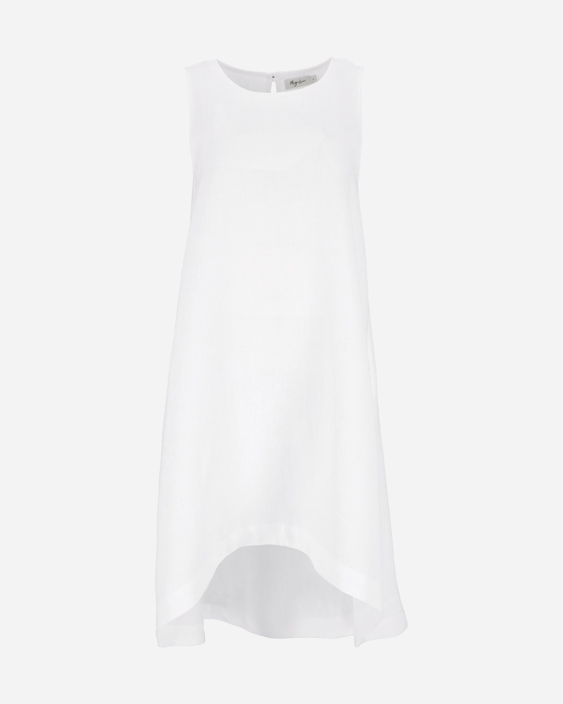 Royal TOSCANA linen dress in White - MagicLinen