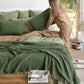 Sage linen-cotton pillowcase - MagicLinen
