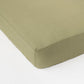 Sage linen-cotton fitted sheet - MagicLinen