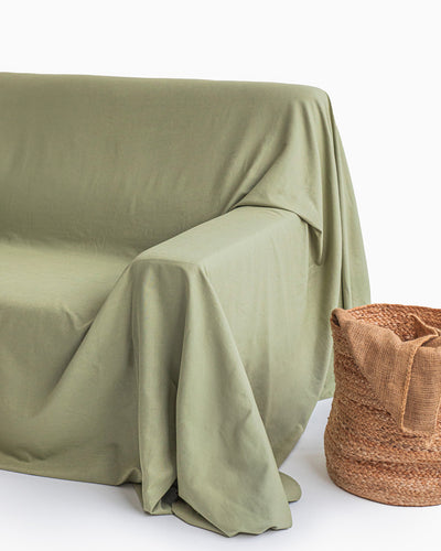 Couch cover in Sage - MagicLinen