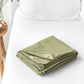 Sage linen-cotton flat sheet | MagicLinen