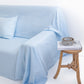 Couch cover in Sky blue - MagicLinen