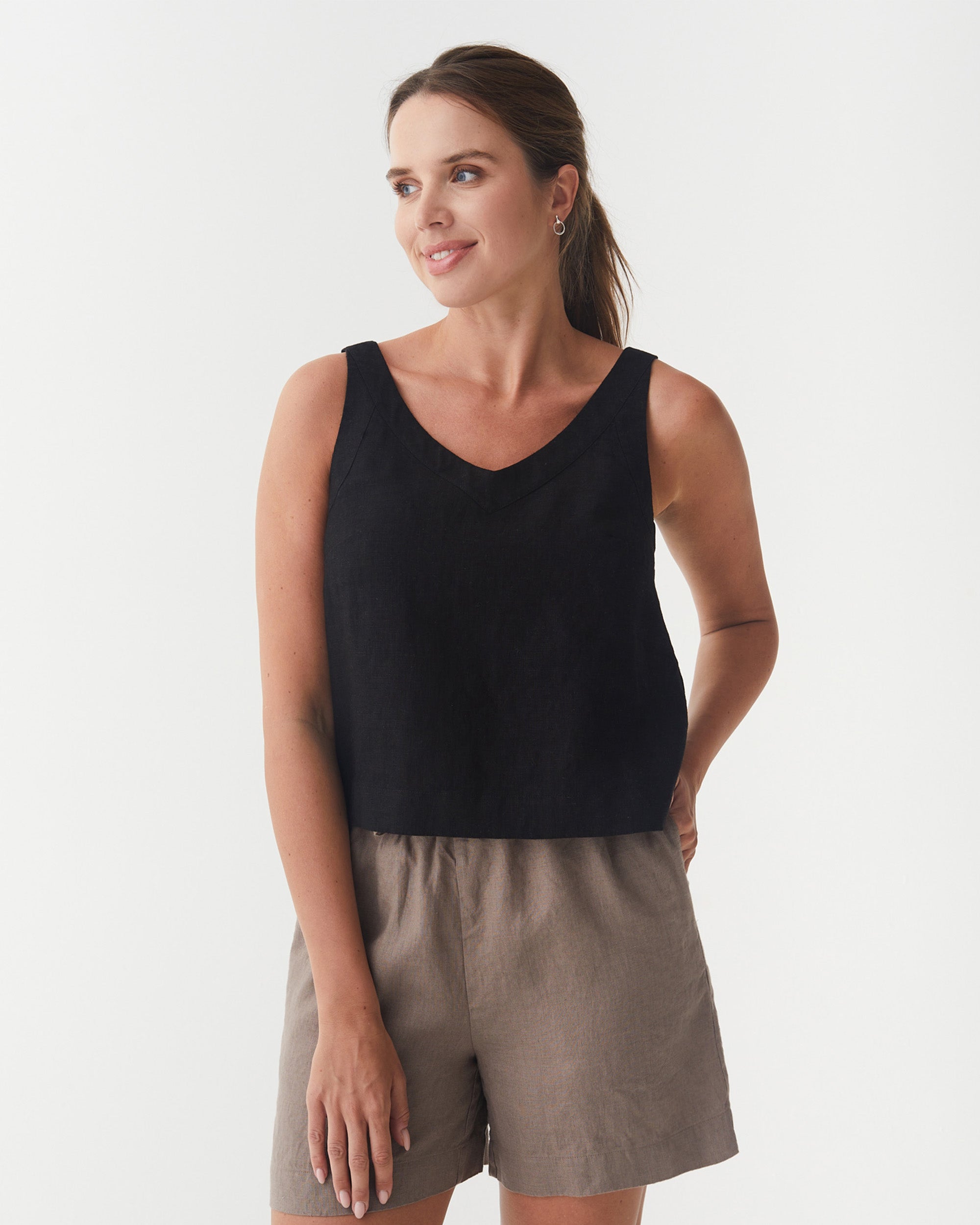 トップス AURAALEE linen top 1 size Stylish & Comfy Linen Tops for Women | MagicLinen