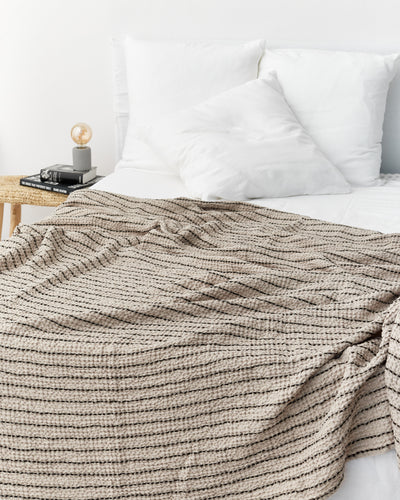 Striped Waffle Blanket | MagicLinen