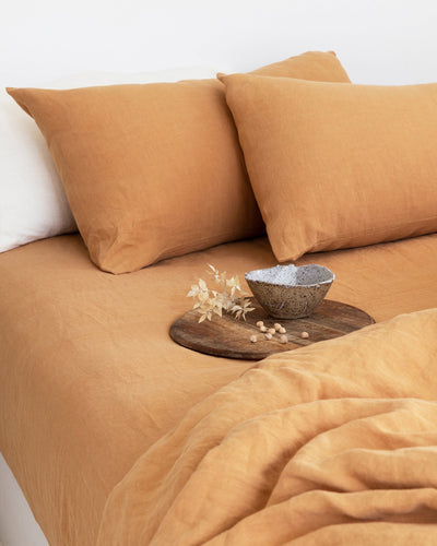 Tan linen pillowcase - MagicLinen