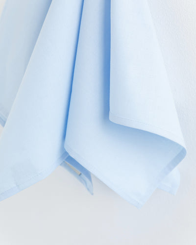Linen-cotton tea towel in Sky blue (Set of 2) - MagicLinen