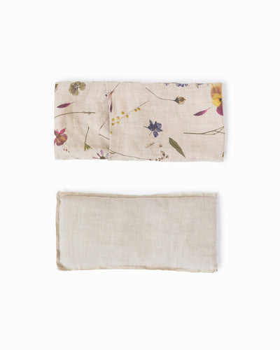 Linen eye pillow in Botanical print - MagicLinen