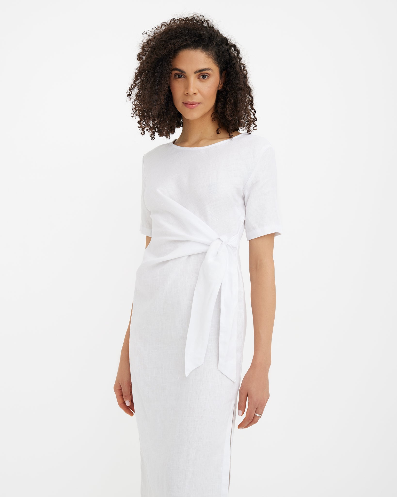 linen tie waist dress Buy Ro&Zo Blue Petite Stripe Linen Blend Tie Waist Dress from Next USA