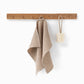 Waffle face towel in Beige - MagicLinen