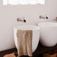 Waffle face towel in Beige - MagicLinen