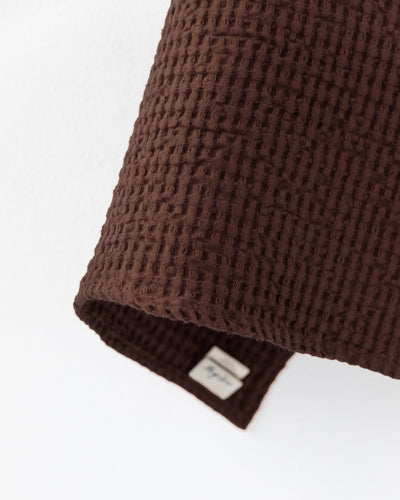 Waffle Kitchen Towel in Dark chocolate | MagicLinen