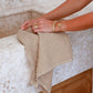 Waffle Kitchen Towel in Beige | MagicLinen