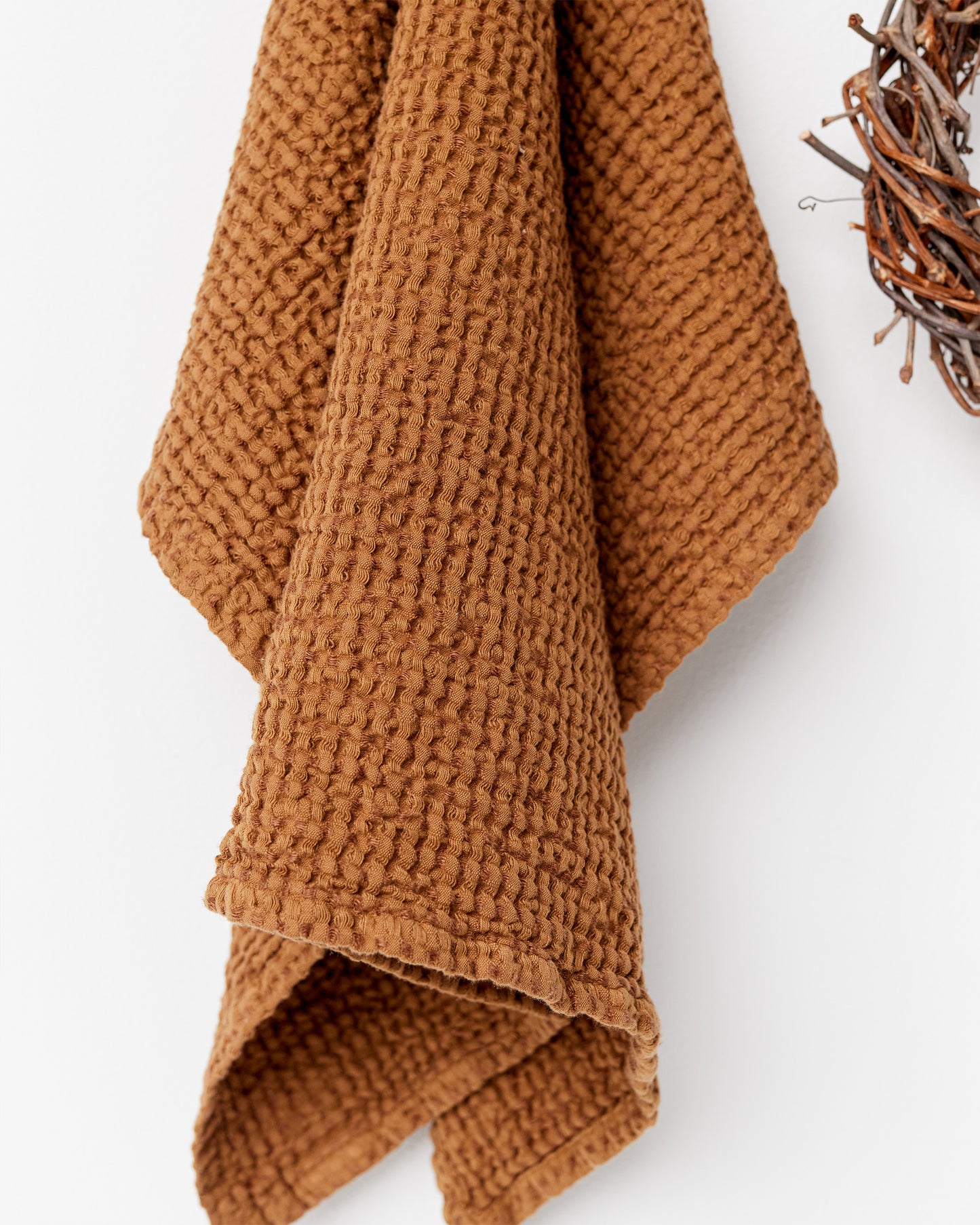 Waffle Kitchen Towel in Cinnamon