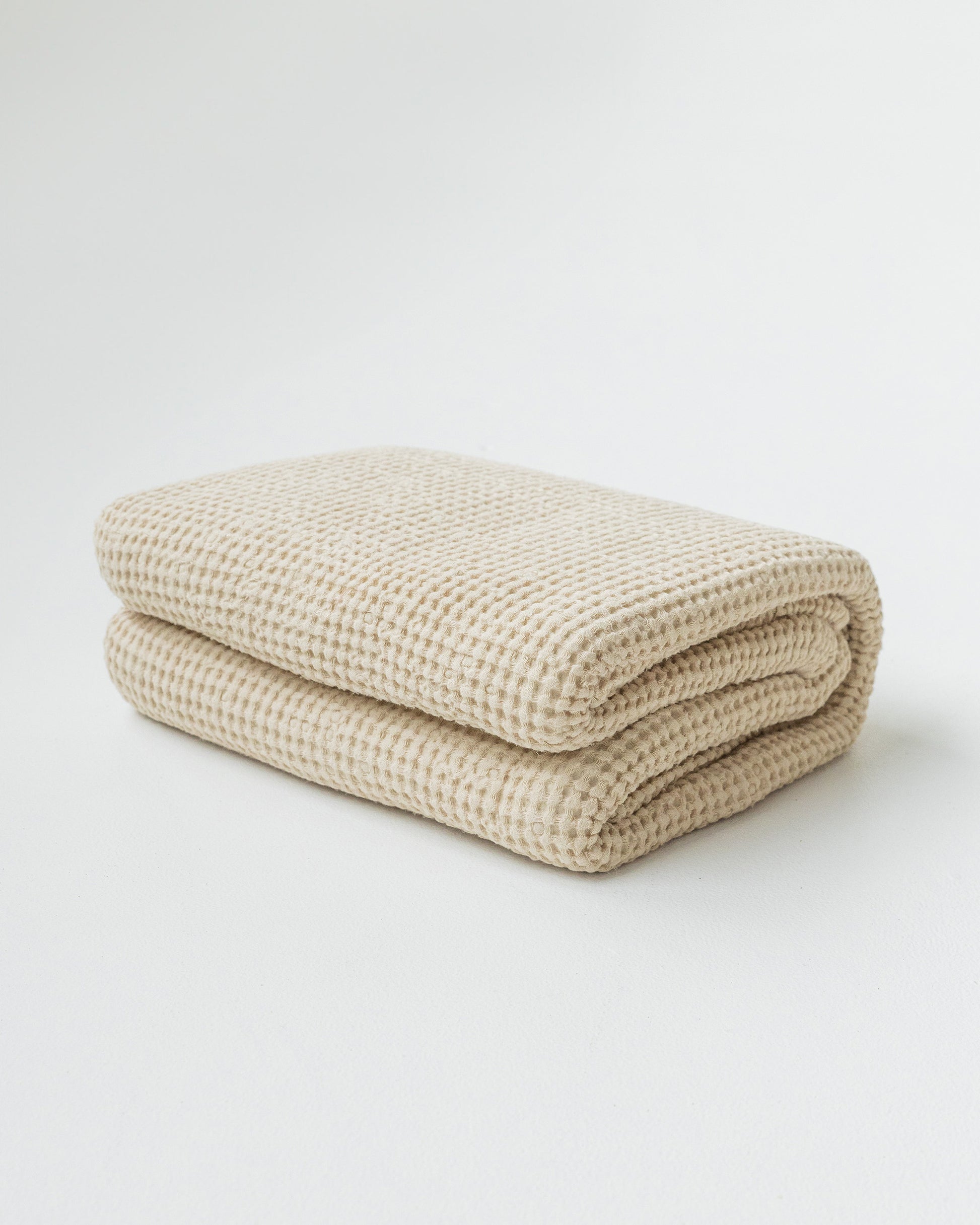 Waffle blanket in Vanilla | MagicLinen