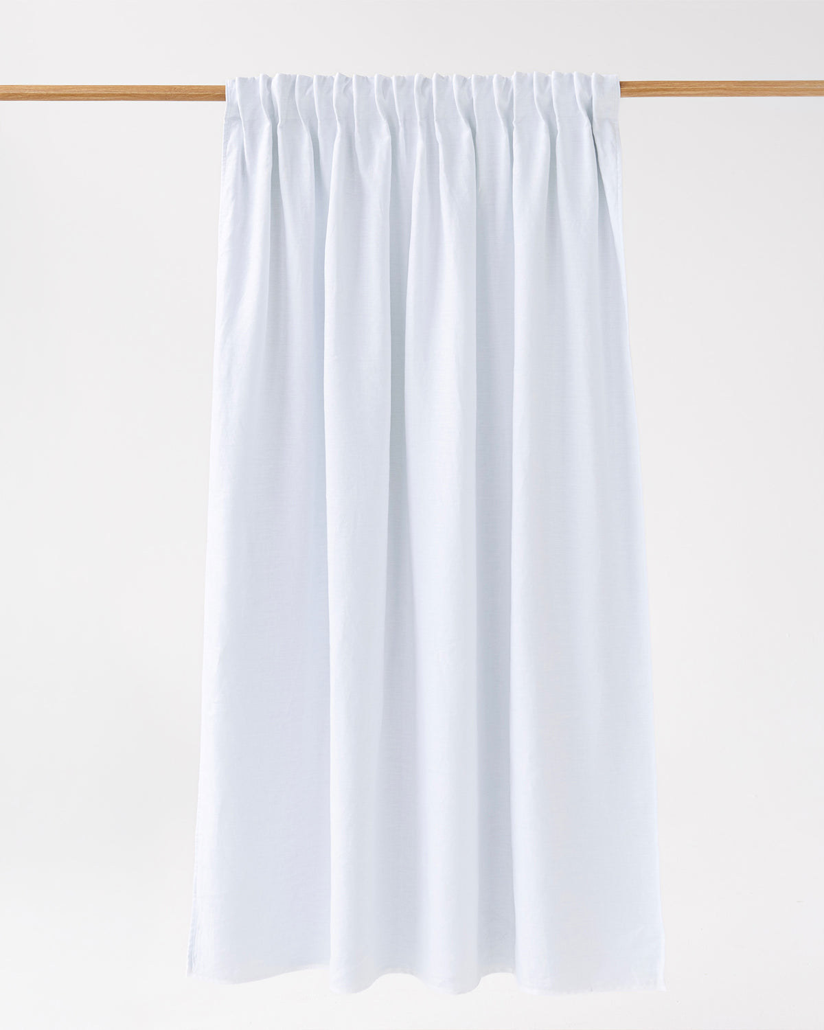 Blackout linen curtain panel (1 pcs) in White