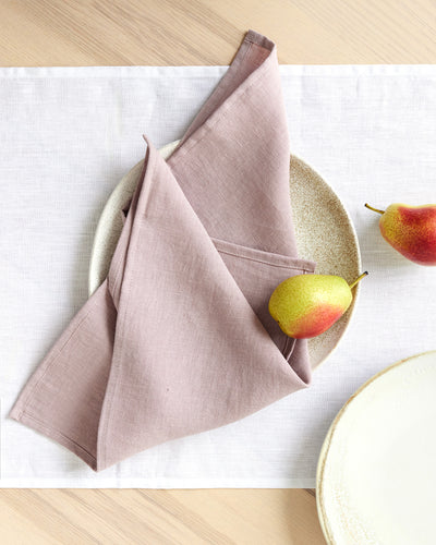Woodrose linen napkin set of 2