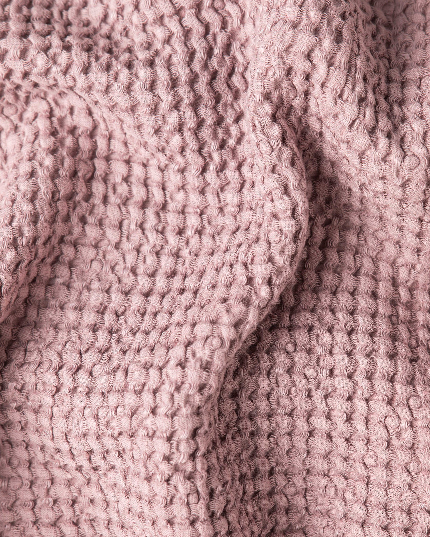 Dusty Pink Waffle Blanket | MagicLinen