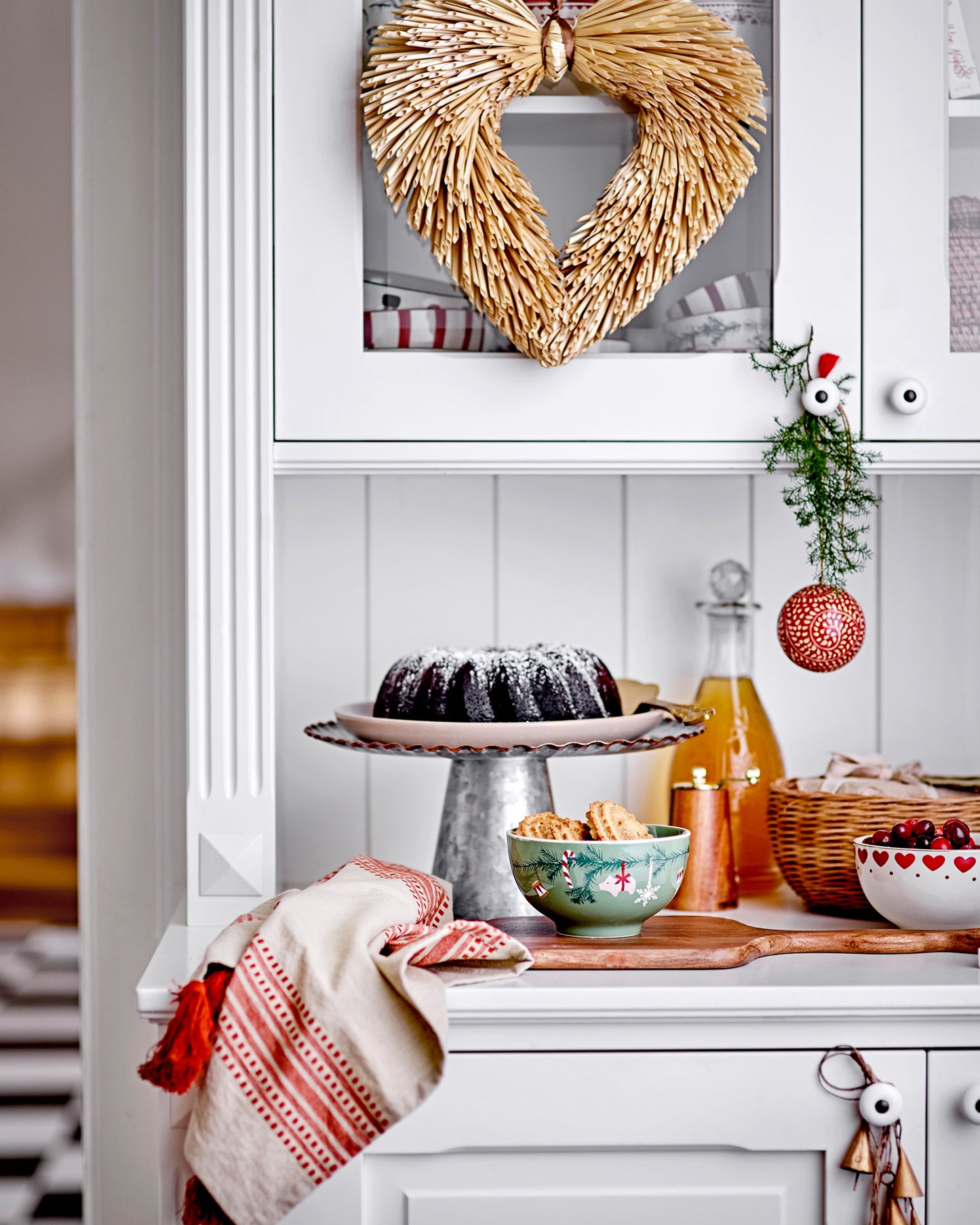 Wheat heart wreath - MagicLinen