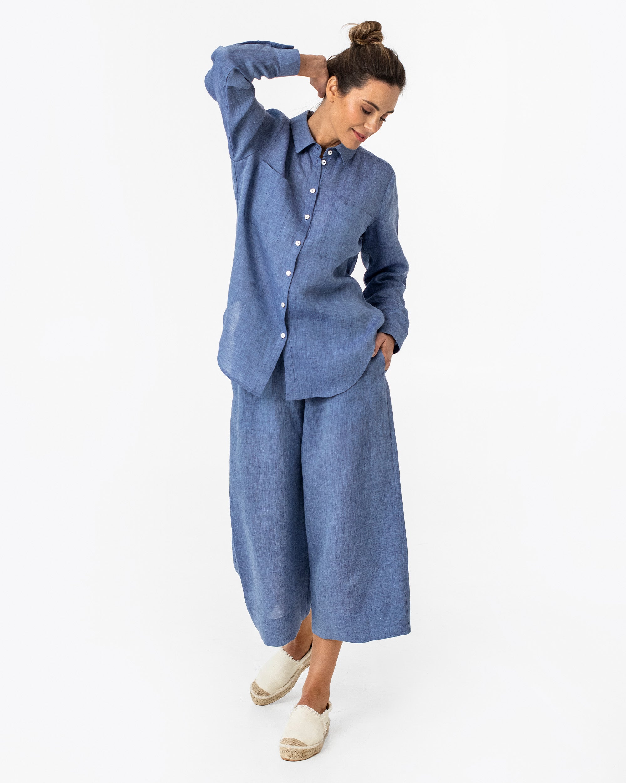 Culottes LACAUSA En Chambray - Taille S - Occasion Très Bon état