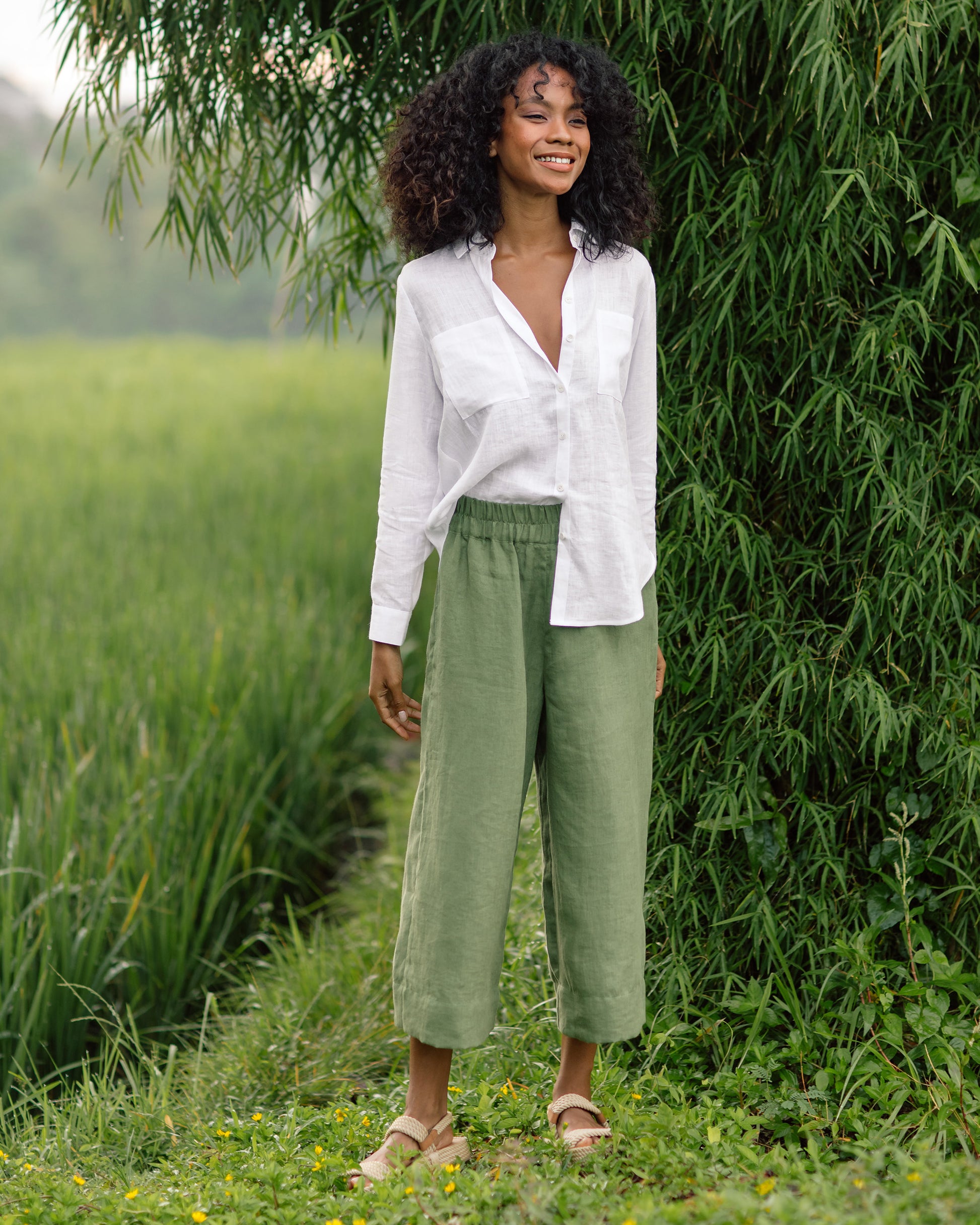 Adria Pant by Go Lightly (Linen Pant)
