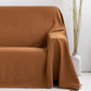Custom size linen couch cover in Cinnamon - MagicLinen