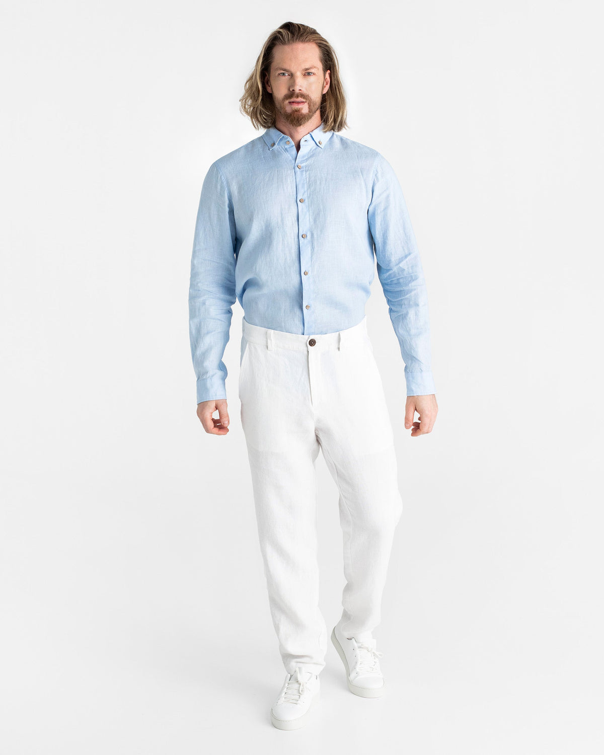 Heavyweight linen pants MORCOTE