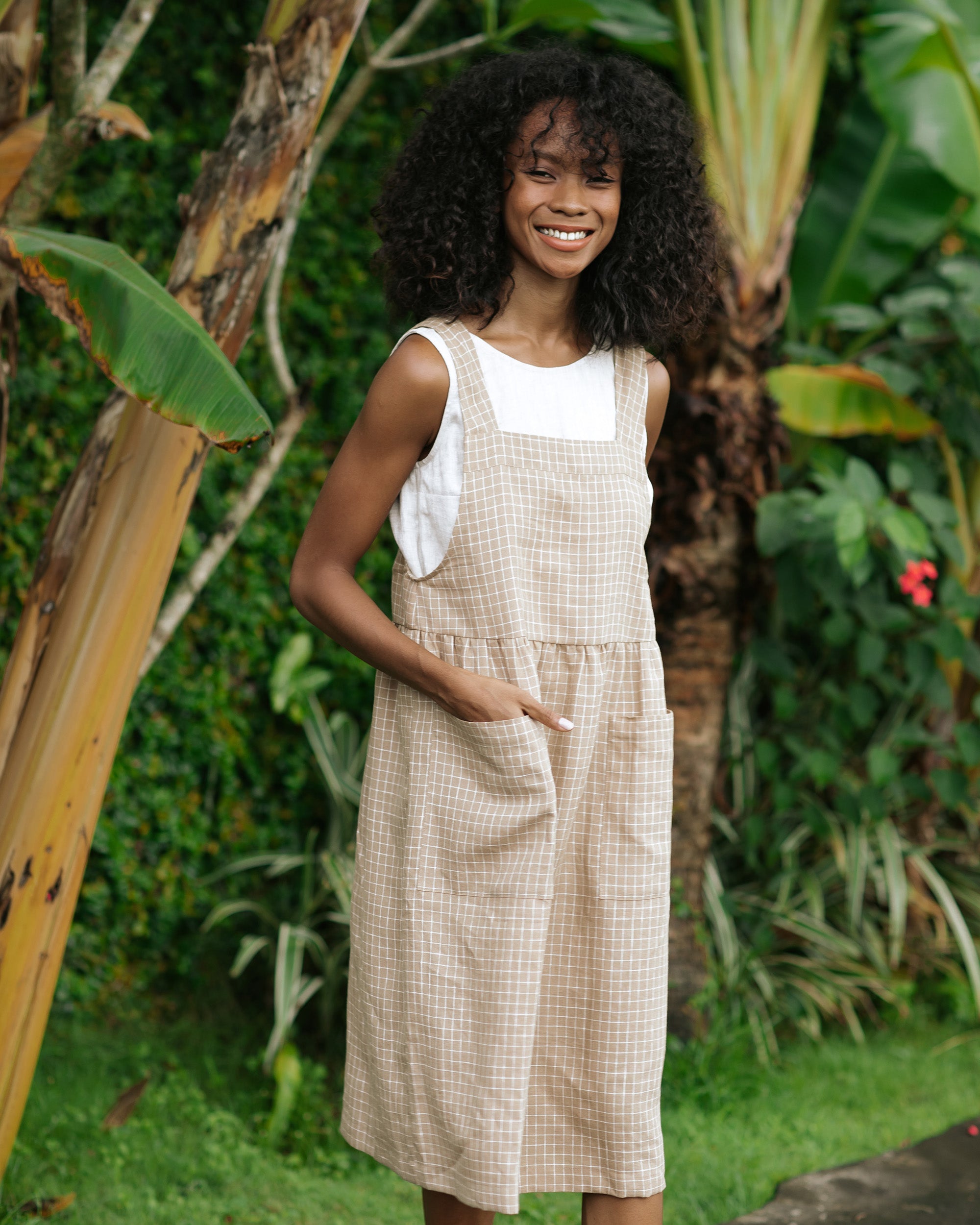 Overall store dress linen