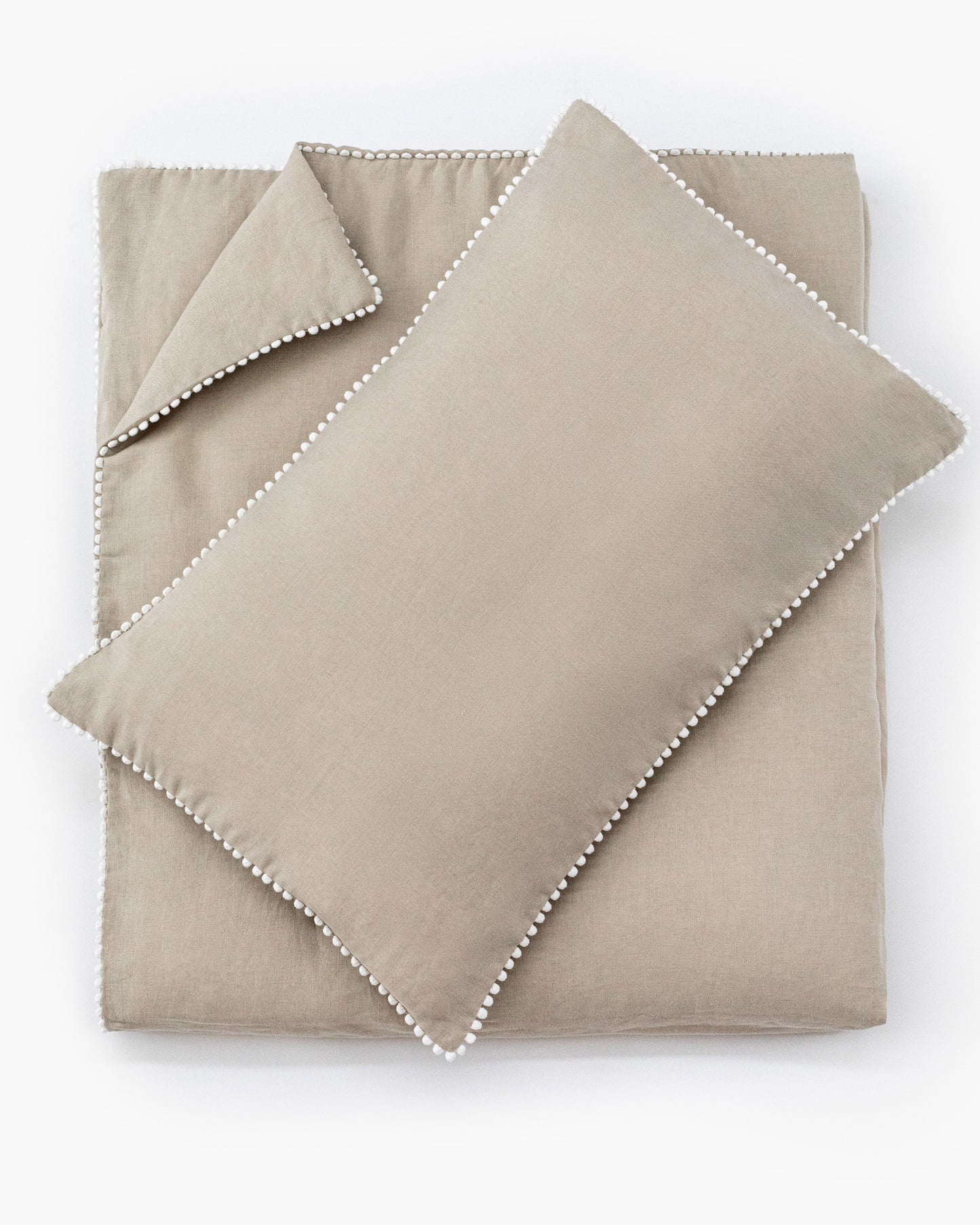 Natural kids linen bedding set (2 pcs) - MagicLinen