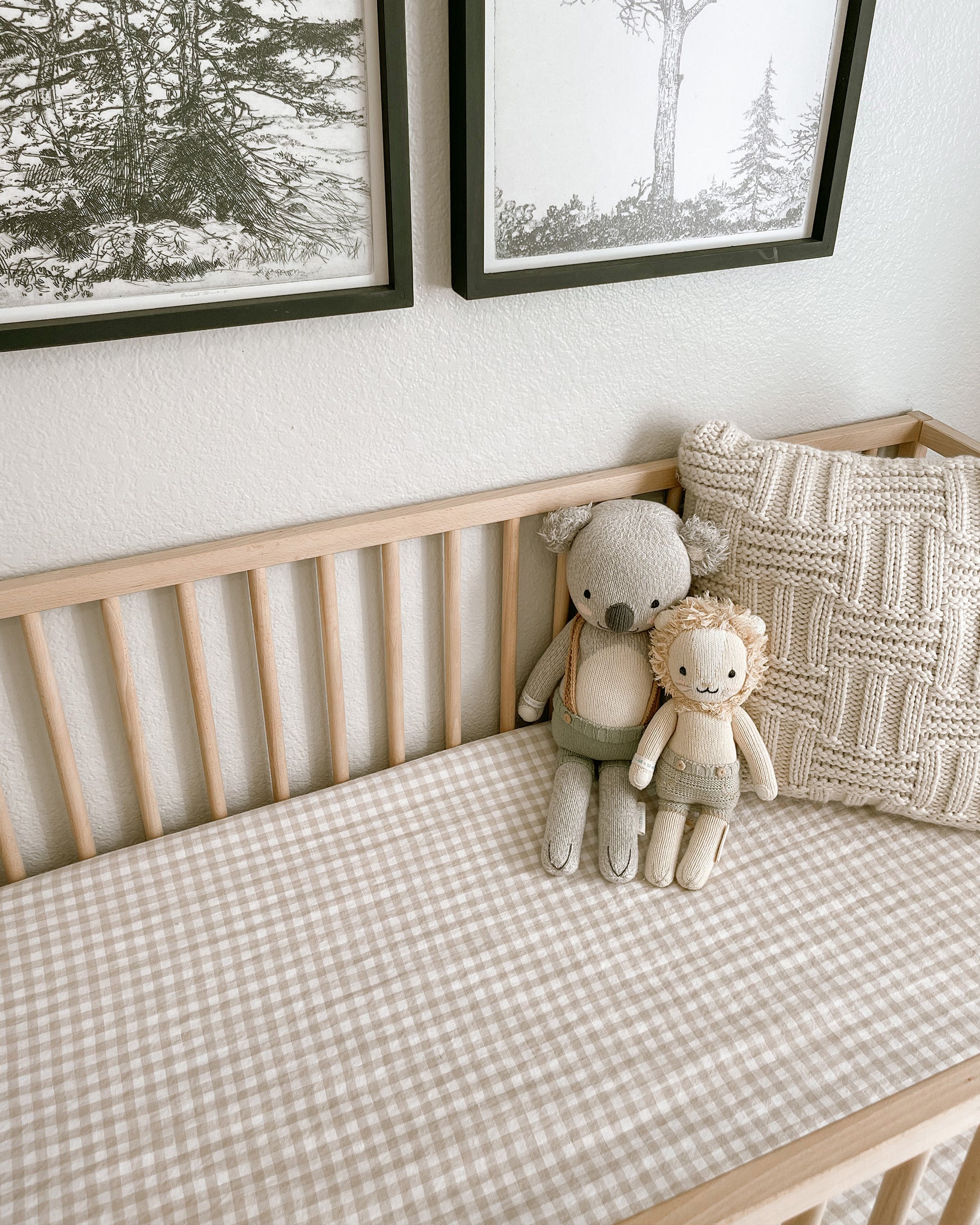 Linen crib sheet for kids in various colors - MagicLinen