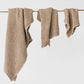 Beige waffle towel set (3 pcs) - MagicLinen
