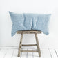 Custom size Blue melange linen pillowcase - MagicLinen