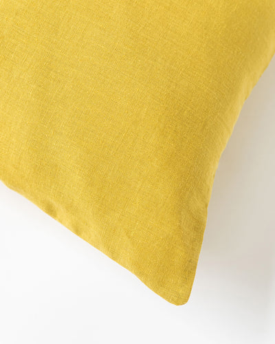 Body pillowcase in Moss yellow - MagicLinen
