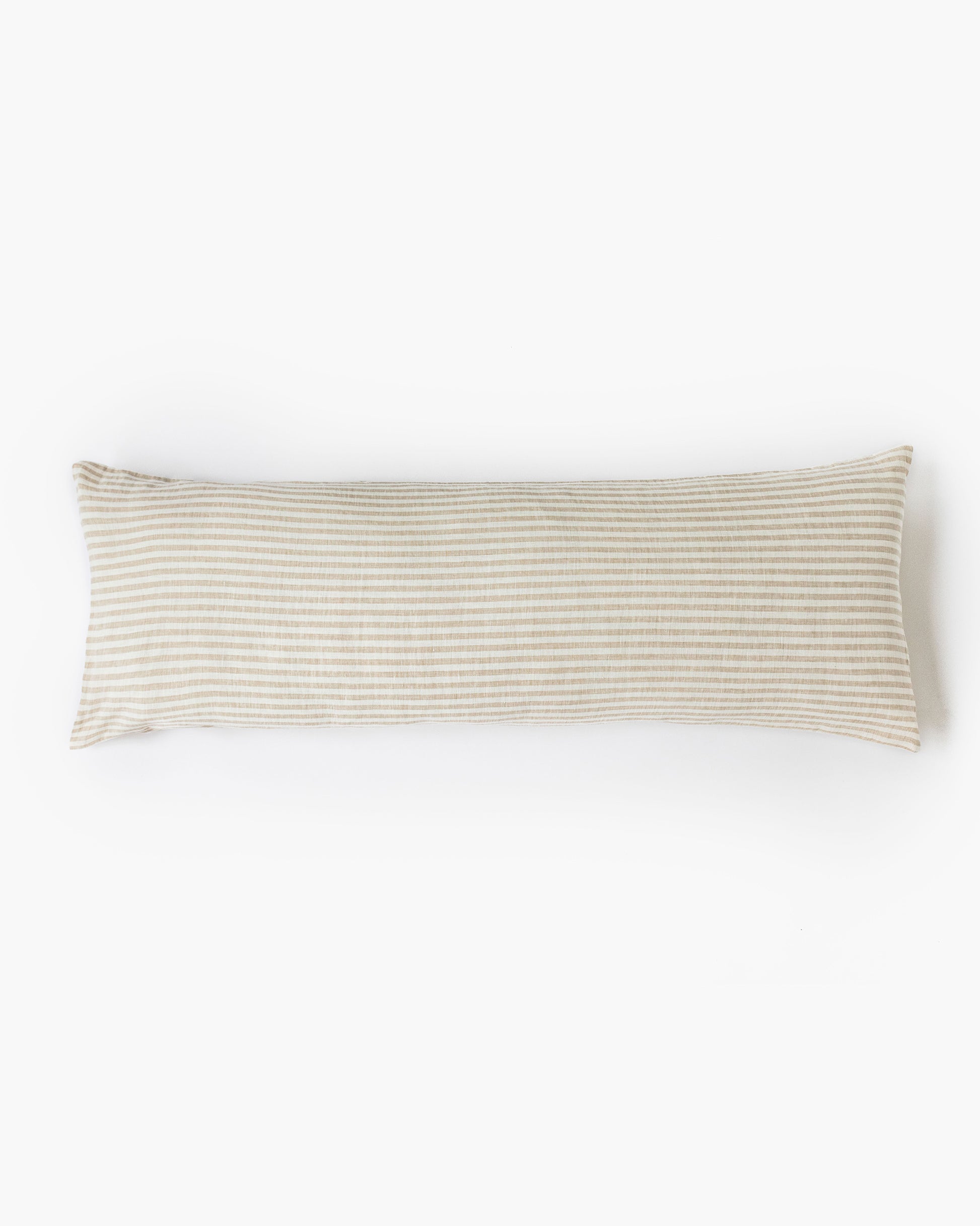 Body pillowcase in Striped in natural - MagicLinen