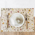 Botanical print linen placemat set of 2 - MagicLinen