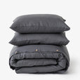 Charcoal gray linen duvet cover set (3 pcs) - MagicLinen