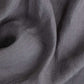 Custom size Charcoal gray linen fitted sheet - MagicLinen