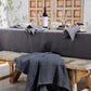 Custom size Charcoal gray linen tablecloth - MagicLinen