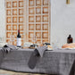 Custom size Charcoal gray linen tablecloth - MagicLinen