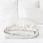 Custom size Charcoal grid linen duvet cover - MagicLinen