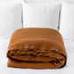 Custom size Cinnamon linen duvet cover - MagicLinen