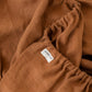 Custom size Cinnamon linen fitted sheet - MagicLinen