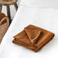 Custom size Cinnamon linen flat sheet - MagicLinen