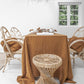 Custom size Cinnamon linen tablecloth - MagicLinen