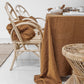 Custom size Cinnamon linen tablecloth - MagicLinen