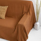 Custom size linen couch cover in Cinnamon - MagicLinen