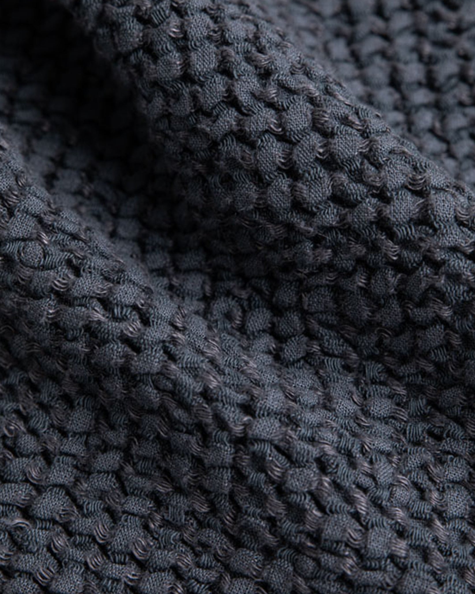 Dark Grey Waffle Blanket MagicLinen