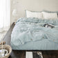Custom size Dusty blue linen duvet cover - MagicLinen